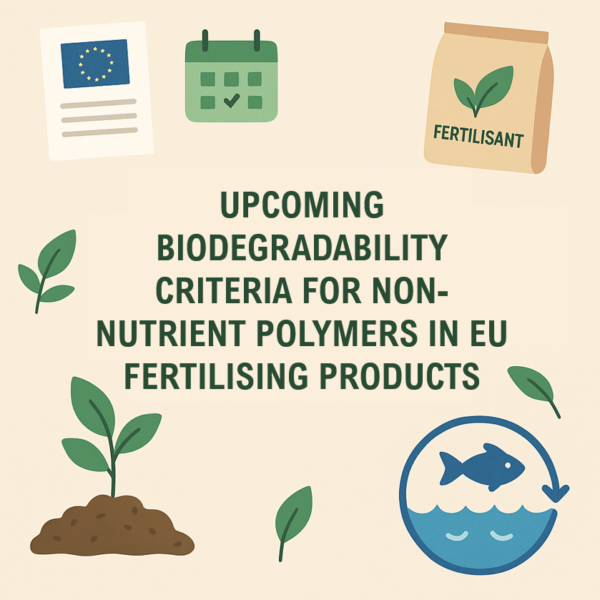 Biodegradability of Coating Agents and Water Retainers for Fertiliser Use: Prepare for the 2028 Requirements