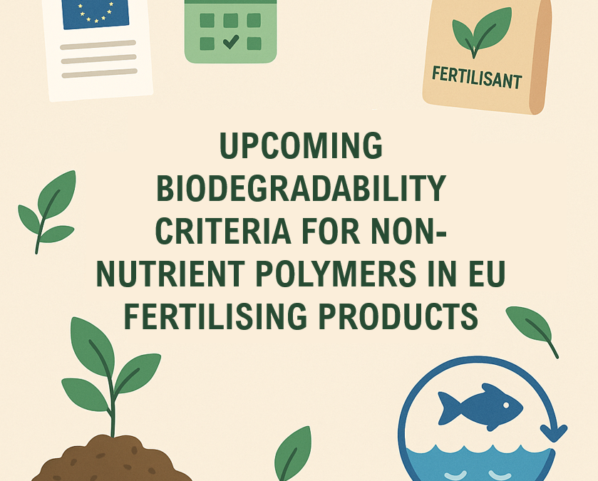 Biodegradability of Coating Agents and Water Retainers for Fertiliser Use: Prepare for the 2028 Requirements