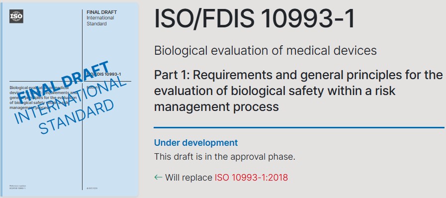 ISO/FDIS 10993-1:2025-05 – Un tournant stratégique pour l’évaluation biologique des dispositifs médicaux